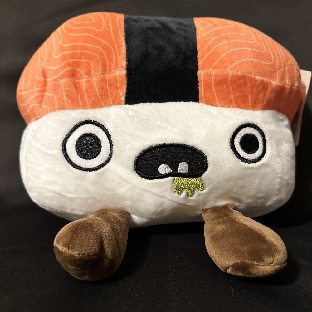 Halloween Snotty Gross Sushi Plush, 6.5 in. NEW Green Goop Holiday
